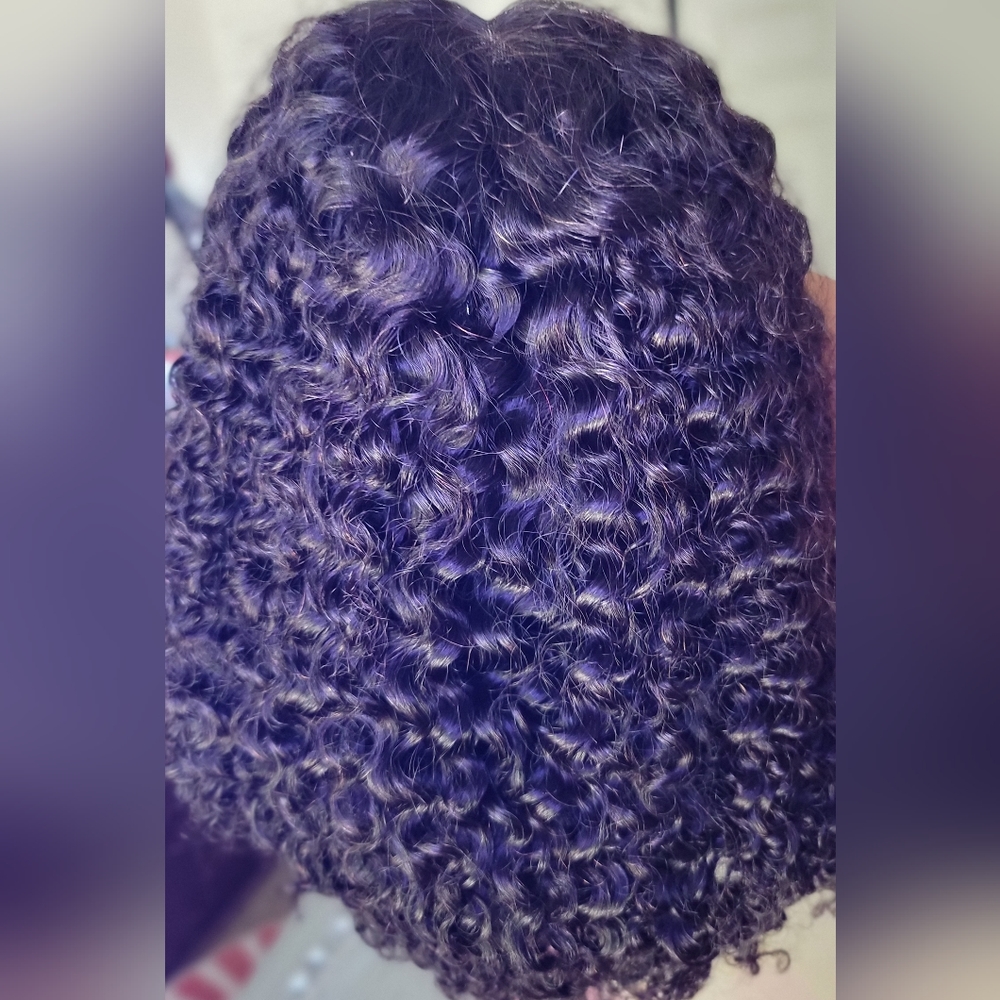 Kinky Curly Bob 14 Inch Lace Front Wig Pre Plucked
